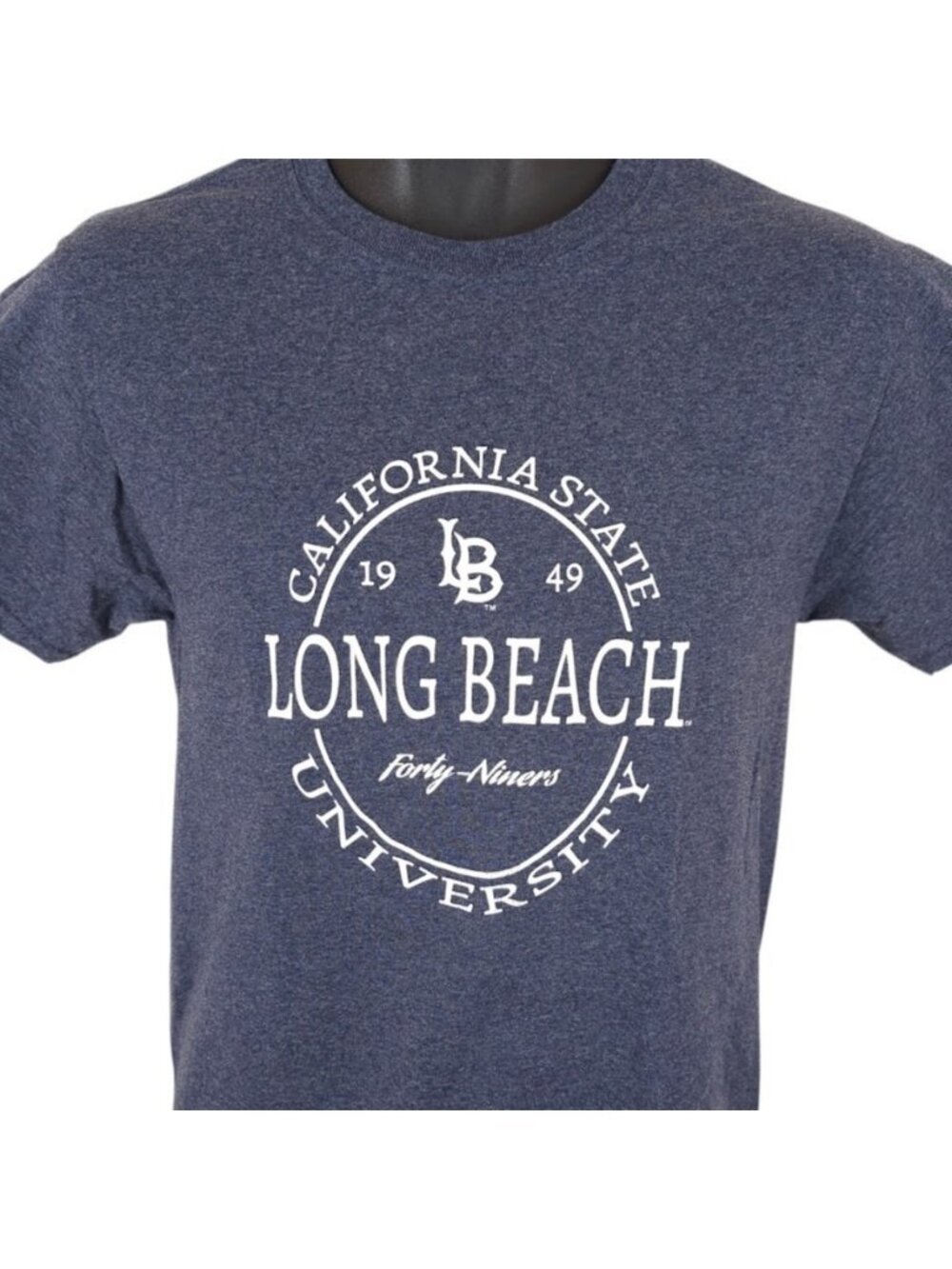 Long Beach State University T Shirt Mens Size Small Blue 49ers The Beach NCAA